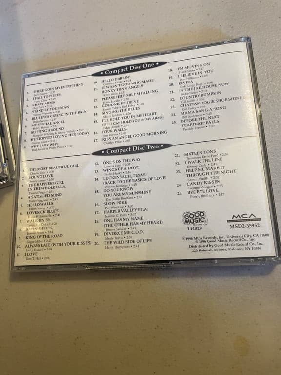 50 Number One Country Hits 2 CD Set - Thumbnail 2