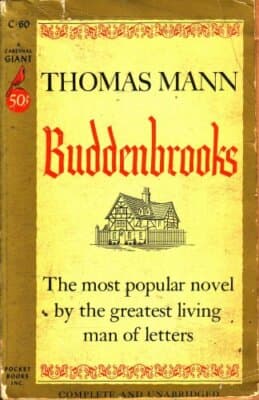 Buddenbrooks Most Popular Novel By Greatest Man of Letters Thomas Mann Cardinal - Image 1