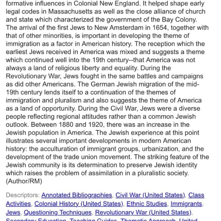 Jews in American history;: A teachers' guide: Ruderman, Jerome: 9780884640073: h - Thumbnail 3