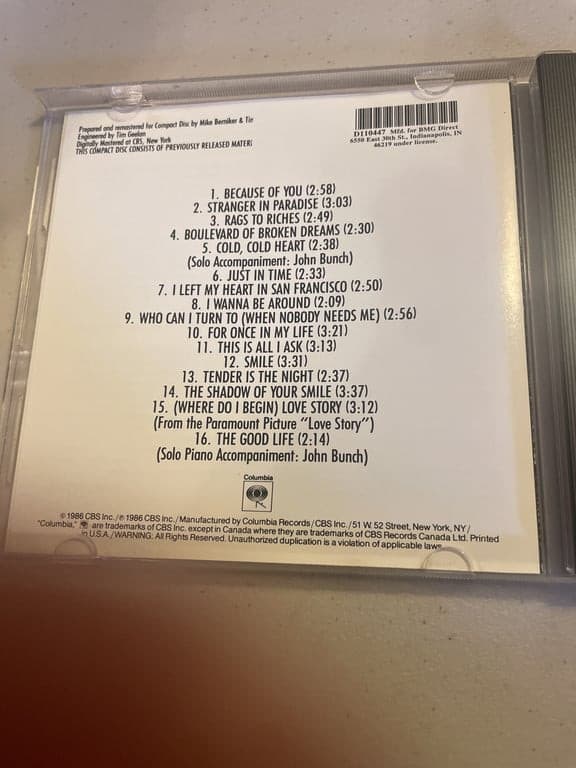 16 Most Requested Songs by Tony Bennett (CD) 74644021523 - Thumbnail 4