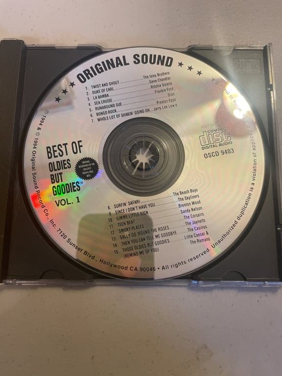 BEST OF OLDIES BUT GOODIES Vol 1 - Beach Boys/Jerry Lee Lewis/Dion CD - Thumbnail 3