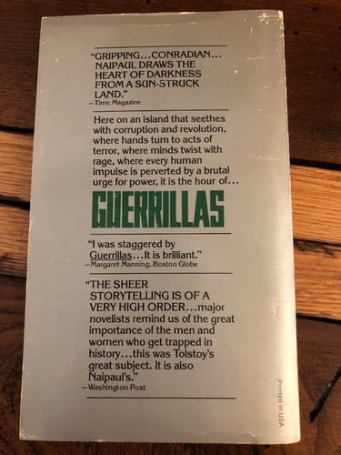 Guerrillas / V S Naipaul/ 1976 1st Pb Edition 1st Printing. Ballantine - Thumbnail 2