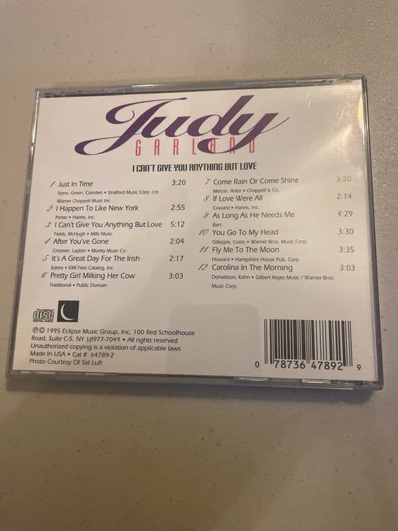 Judy Garland: I Can't Give You Anything But Love CD - Thumbnail 2