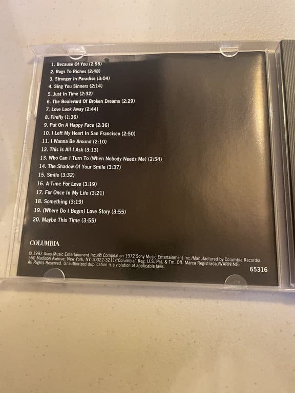 All Time Greatest Hits by Tony Bennett CD 74646531624 | - Thumbnail 4