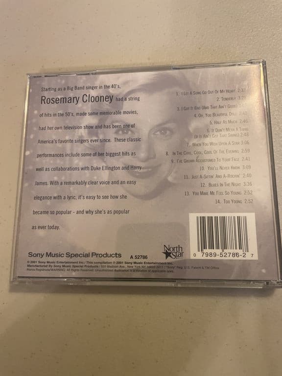 Rosemary Clooney - Sweet Melody CD - Thumbnail 2
