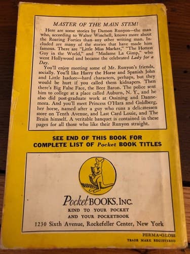 Damon Runyon Favorites SCARCE 1st Edition Pb. 1942. - Thumbnail 4
