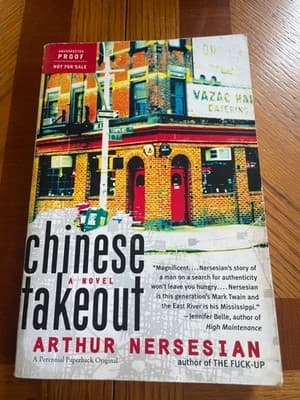 Chinese Takeout Arthur Nersesian Uncorrected Proof Trade Paperback 2003 Fiction - Image 1