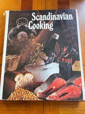 Scandinavian Cooking Cookbook 1973 Garland Books Vintage Illustrated Recipes HC - Image 1