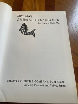 Mrs Ma's Chinese Cookbook Nancy Chih Ma 1960 Tuttle Hardcover Red Illustrated - Thumbnail 13