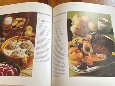 German Cooking Cookbook 1972 Hardcover Recipes German Cuisine Large Illustrated - Thumbnail 3