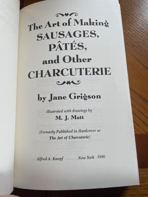 Jane Grigson The Art of Making Sausages Pates and Other Charcuterie - Thumbnail 12