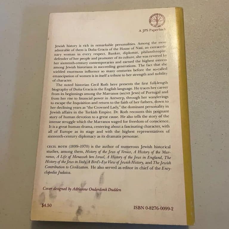 Dona Gracia of the House of Nasi - Cecil Roth: 9780827600997 - Thumbnail 2