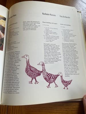 German Cooking Cookbook 1972 Hardcover Recipes German Cuisine Large Illustrated - Thumbnail 2