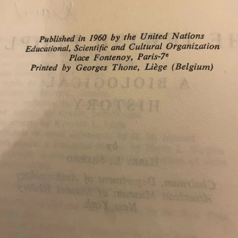 The Jewish People, A Biological History: Shapiro, Harry L -softcover. - Thumbnail 5