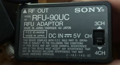 SONY RFU-90UC RFU Adaptor for Sony Handycam Video 8 Camcorder, OEM, USA - Image 1