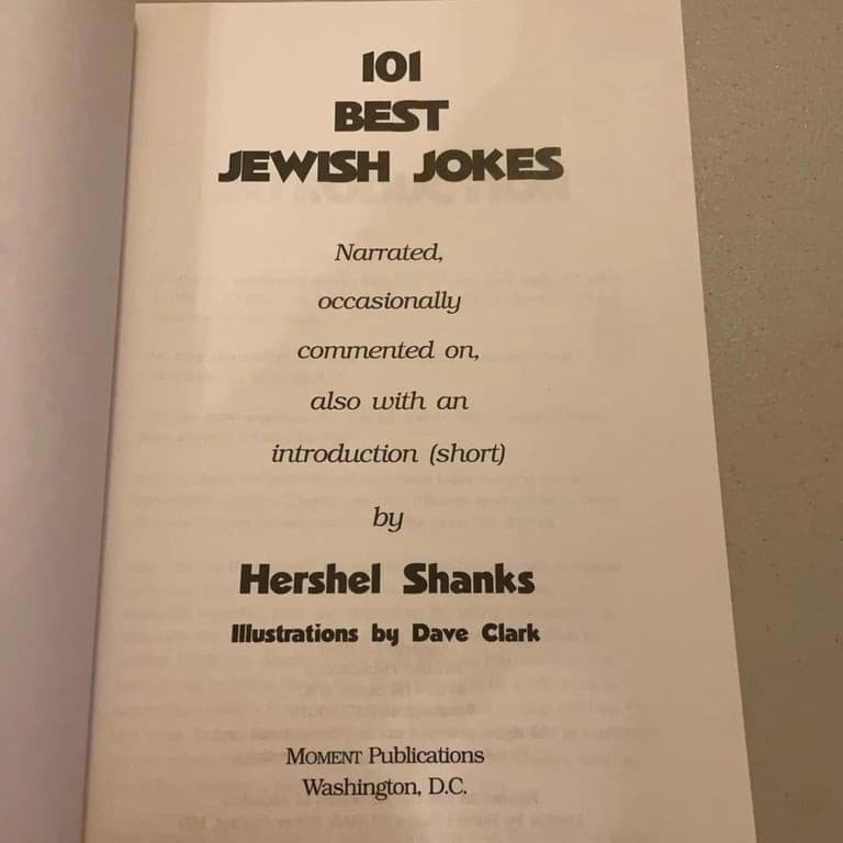 101 Best Jewish Jokes By Hershel Shanks 1999 Humor Funny Joke Book Rare 97809671 - Thumbnail 3