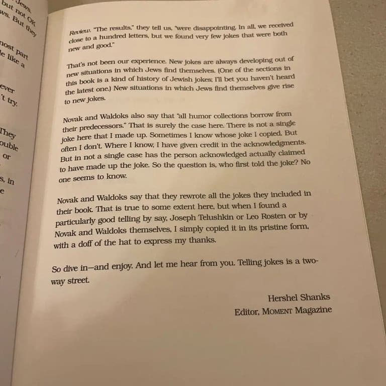 101 Best Jewish Jokes By Hershel Shanks 1999 Humor Funny Joke Book Rare 97809671 - Thumbnail 7