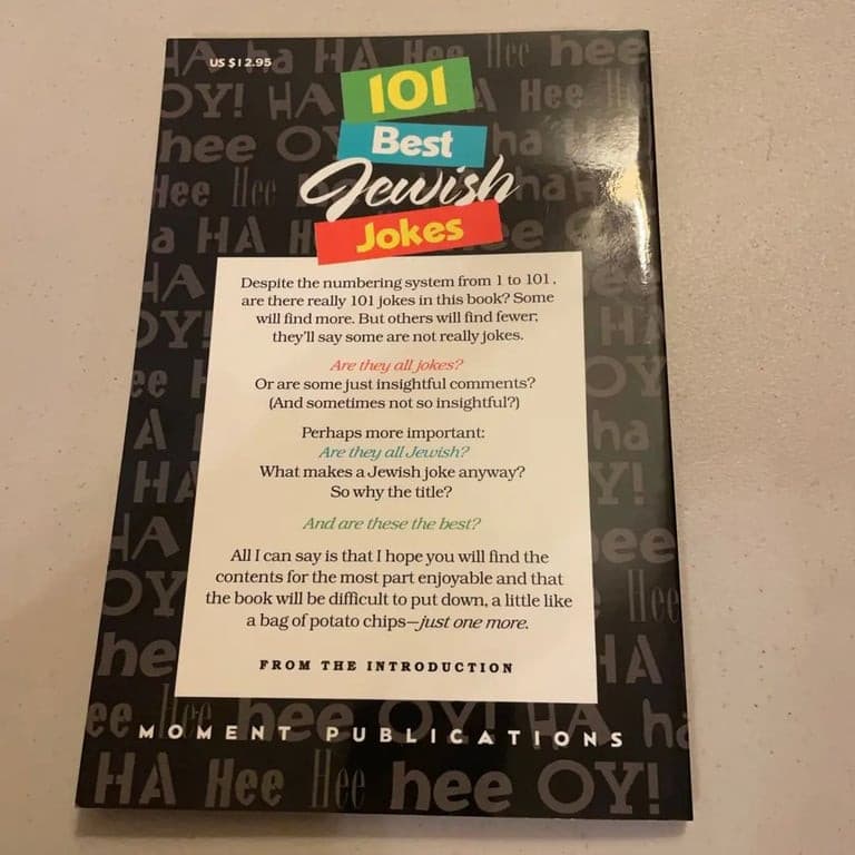 101 Best Jewish Jokes By Hershel Shanks 1999 Humor Funny Joke Book Rare 97809671 - Thumbnail 2