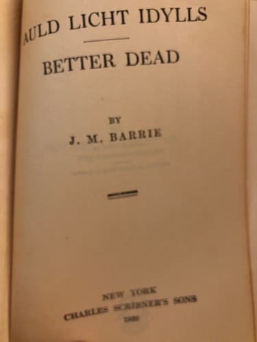 Auld licht idylls: Better dead 1926 leather bound - Thumbnail 4