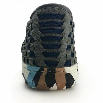 10/43 unisex Slip On Walking Shoes Lightweight Breathable Woven Loafer Sneakers - Thumbnail 3