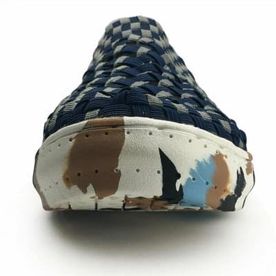 10/43 unisex Slip On Walking Shoes Lightweight Breathable Woven Loafer Sneakers - Thumbnail 4