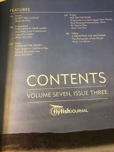 THE FLYFISH JOURNAL, Volume Seven Issue Three, Fishing - Thumbnail 4