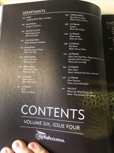 THE FLYFISH JOURNAL, Volume Six Issue Four, Fishing - Thumbnail 3