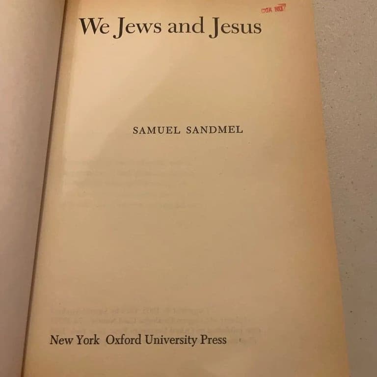 We Jews and Jesus - Samuel Sandmel (1973, Paperback) | - Thumbnail 3