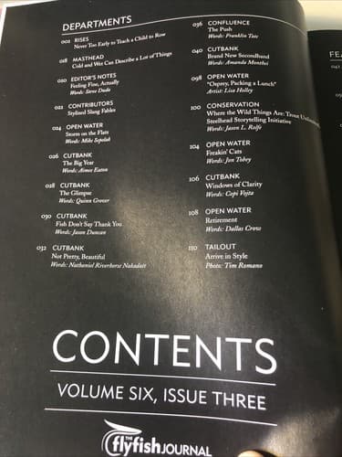 THE FLYFISH JOURNAL, Volume Six Issue Three, Fishing - Thumbnail 3