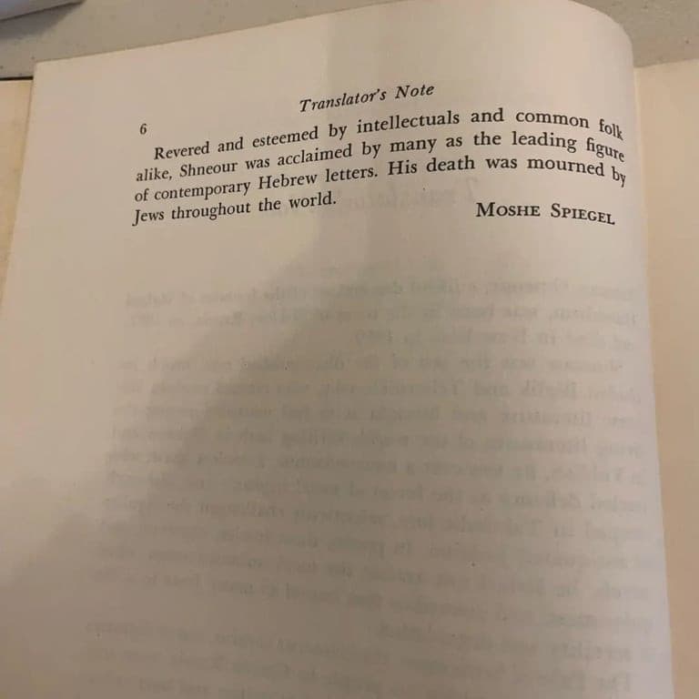 Restless spirit: Selected writings of Zalman Shneour: Shneour - Thumbnail 8