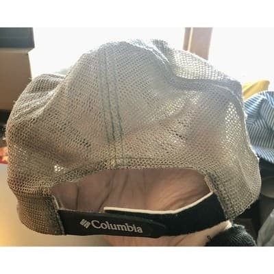 Columbia PFG Cap Skull Crossbones Tuna Wahoo Sharks beige Hat Trucker Fishing - Thumbnail 6