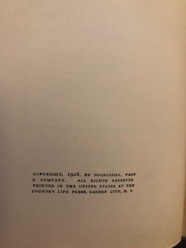 The Romany stain - Christopher Morley 1927 HC Doubleday - Thumbnail 3