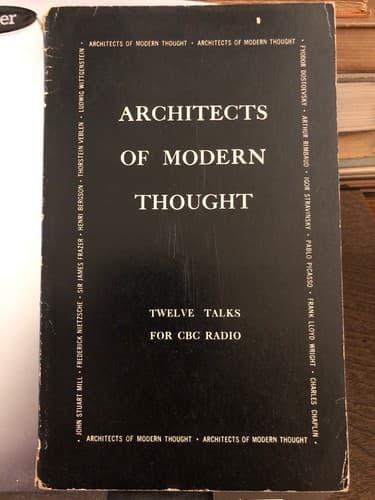 Architects of modern thought, 3rd & 4th series: 12 talks for CBC radio. 1959 SC - Image 1