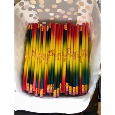 Personalized Rainbow Pencils Engraved Pencils Kids School Supplies Party Favors - Thumbnail 2
