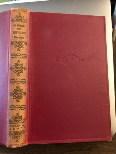 BOOK OF PREFACES H. L. Mencken CONRAD DREISER HUNEKER PURITANISM LITERARY FORCE - Image 1