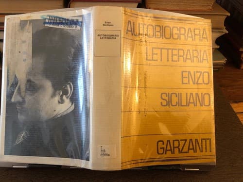 Autobiografia letteraria Enzo Siciliano 1970 Garzanti Ex Library HC - Image 1