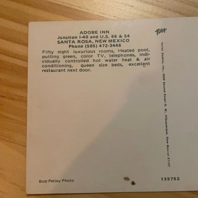 Vintage Best Western Adobe Inn Postcard - Thumbnail 7