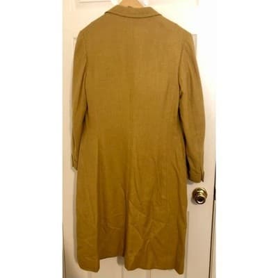 Arthur Rosenberg Tailors New Haven New York Tan Wool Blend Trench Coat - Thumbnail 2