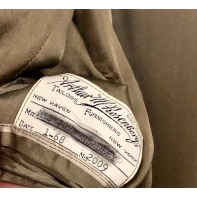 Arthur Rosenberg Tailors New Haven New York Tan Wool Blend Trench Coat - Thumbnail 6