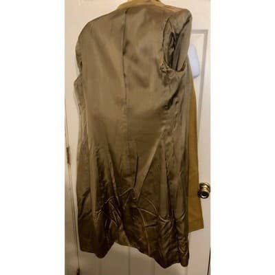 Arthur Rosenberg Tailors New Haven New York Tan Wool Blend Trench Coat - Thumbnail 3