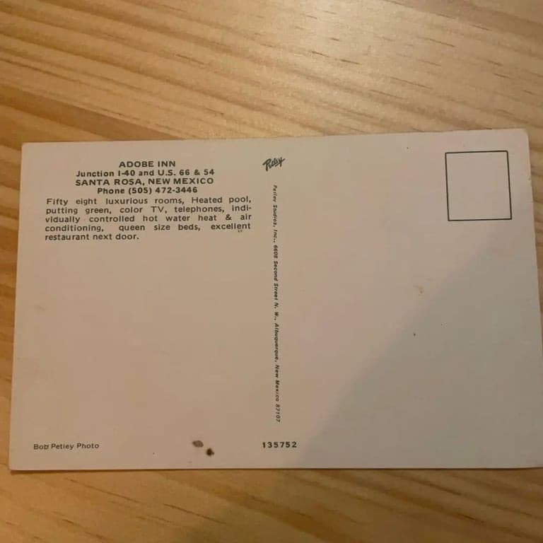 Vintage Best Western Adobe Inn Postcard - Thumbnail 6