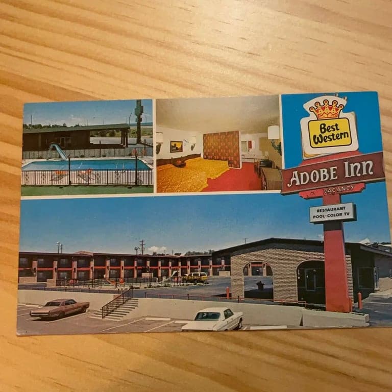 Vintage Best Western Adobe Inn Postcard - Image 1