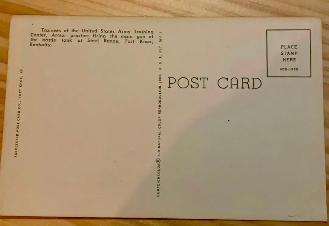 Tanks Firing at Steel Range Fort Knox KY US Army Training Center RPPC Postcard - Thumbnail 2