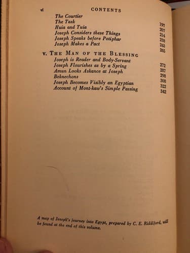 Joseph in Egypt [Two Volume Set] 1938 6th Printing HC Knopf - Thumbnail 6