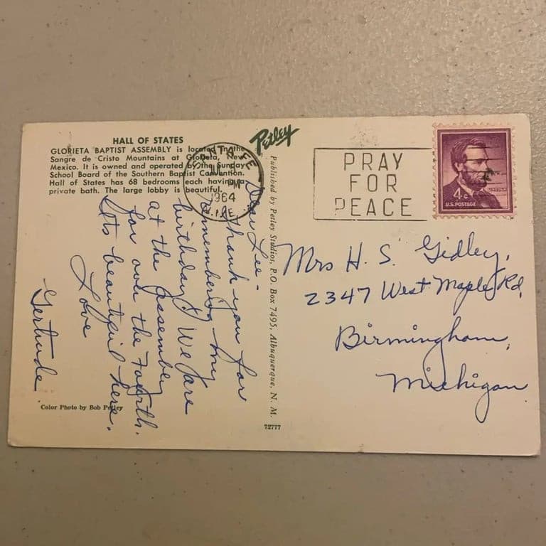 Vintage Glorieta Baptist Assembly Postcard - Thumbnail 2