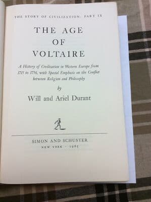 Age of Voltaire History of Civilization in Western Europe 1715-1756 2nd print - Thumbnail 2