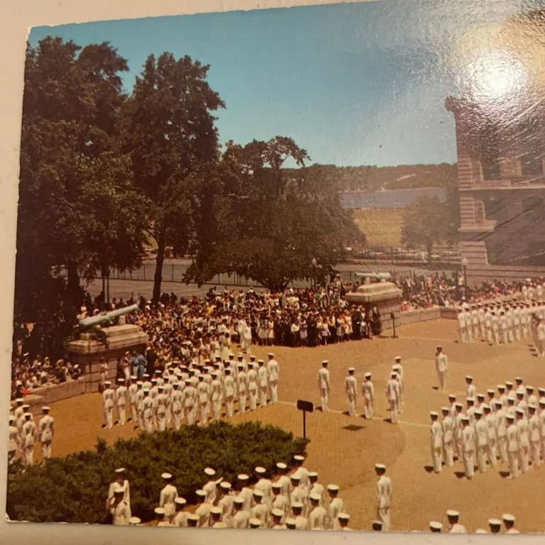 Vintage U. S. Naval Academy Annapolis Maryland Post Card - Thumbnail 2