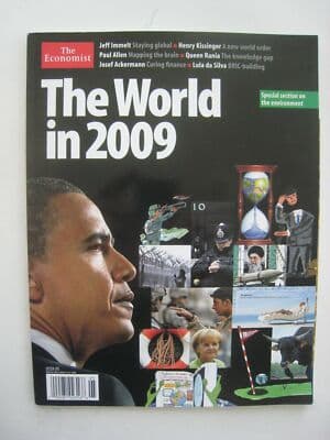 The Economist Magazine, The World in 2009 obama cover - Image 1