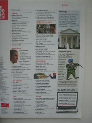 The Economist Magazine, The World in 2009 obama cover - Thumbnail 2