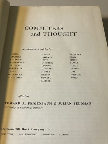G13/Computers and thought collection of articles (AI Focus) Feigenbaum / Feldman - Thumbnail 4